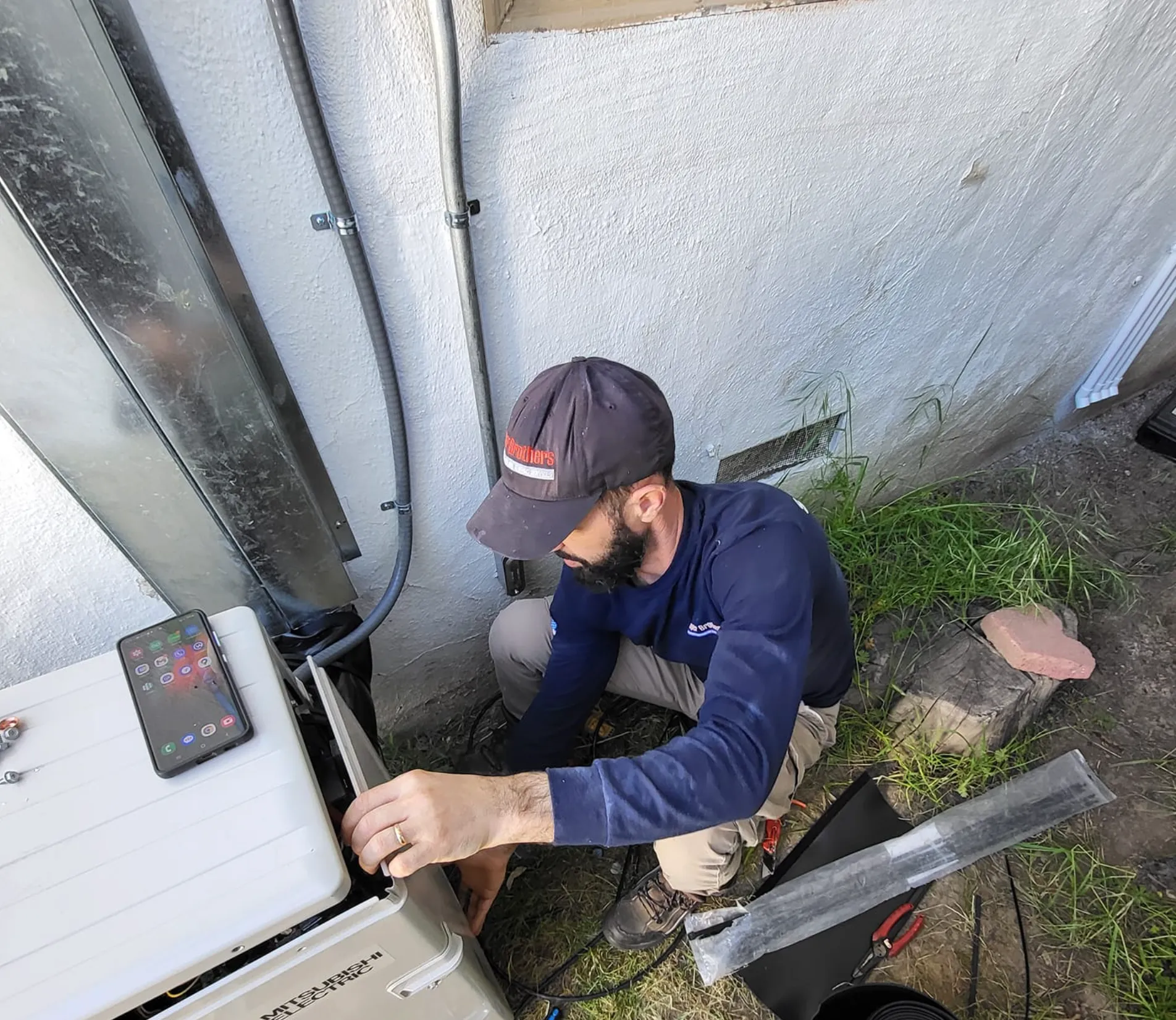 Local AC maintenance in progress