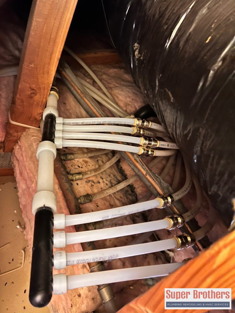 PEX pipe installation
