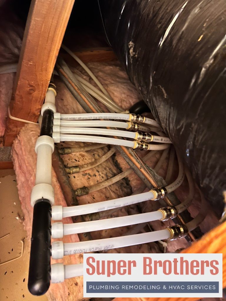 PEX pipe installation