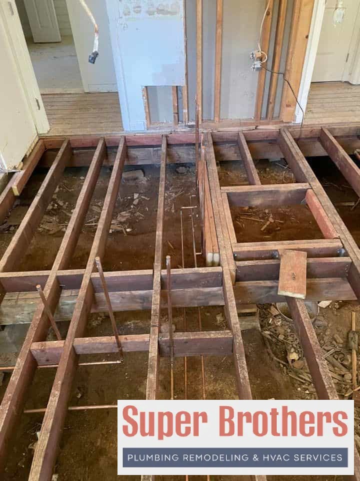 copper water pipes in the house