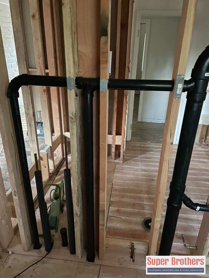 drain pipes in the house