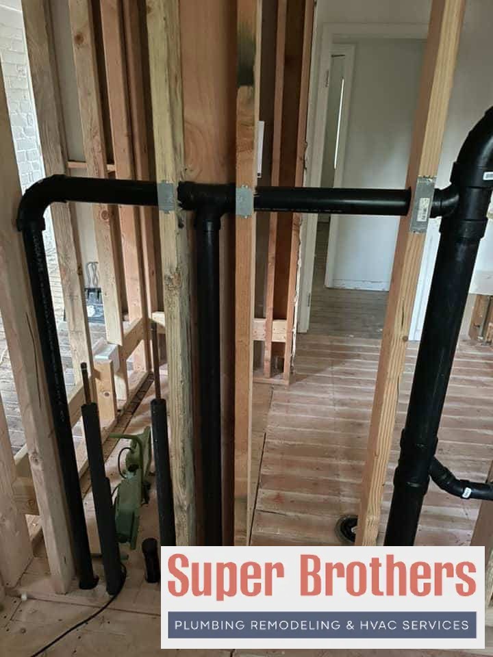 drain pipes in the house