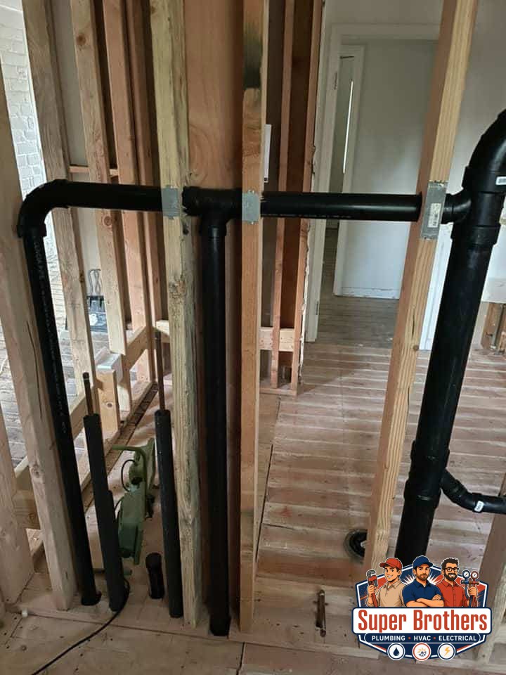 drain pipes in the house