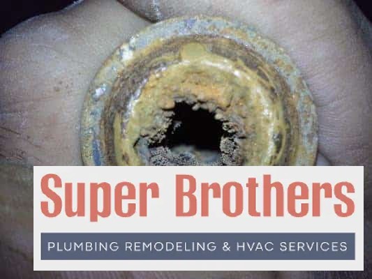 build up inside water pipe