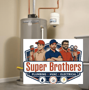 rheem 50 gallon water heater inside the house