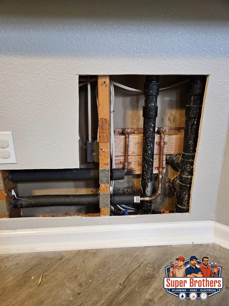 pipes for a permitted Northern California home repipe