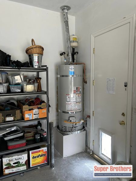 water heater in the garage