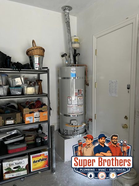 water heater in the garage