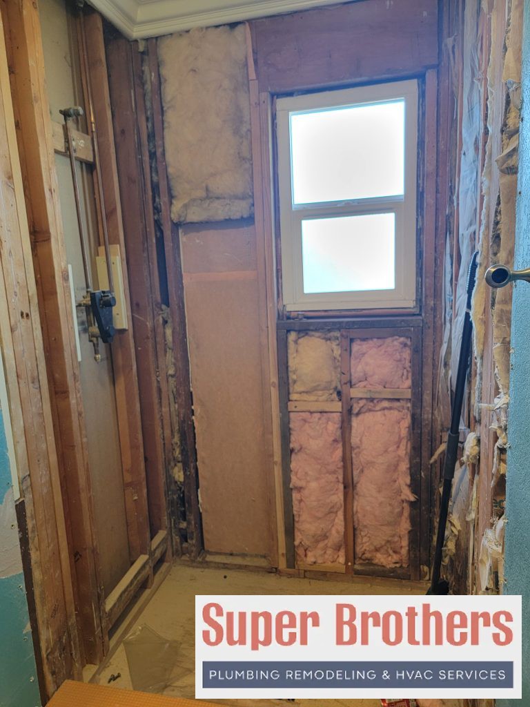 installing shower valve in bathroom