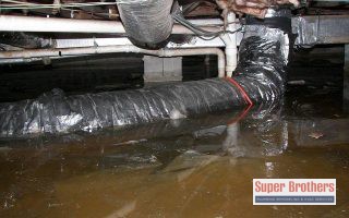 damaged hvac ducts in under the house