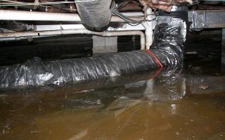 damaged hvac ducts in under the house