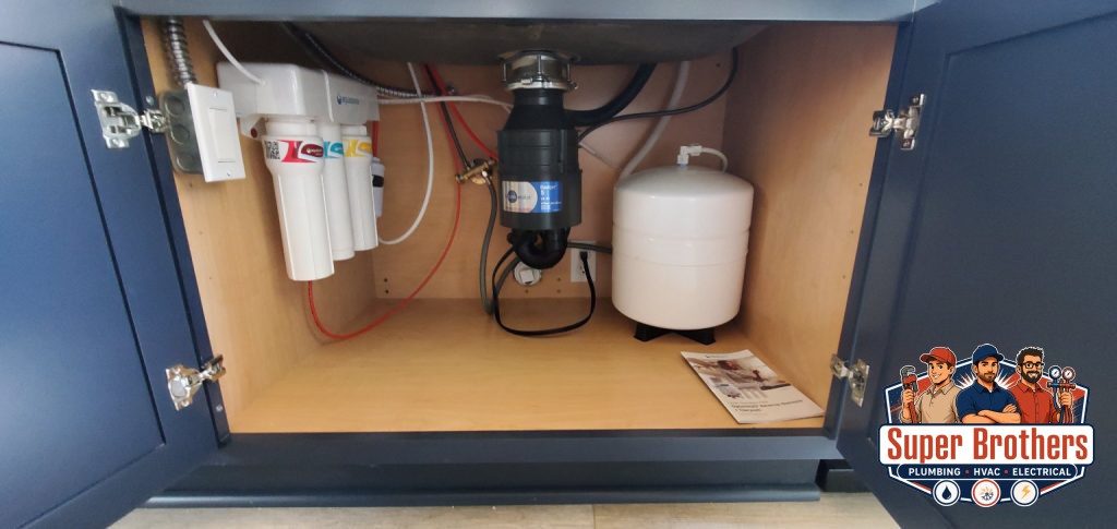 Installing Reverse osmosis under the kitchen sink