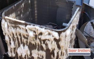 cleaning outdoor condenser
