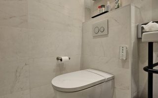 wall mounted toilet with remote control