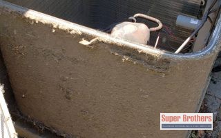 dirty hvac condenser