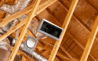 new hvac ducts in commercial building