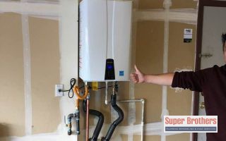 customer is satisfied with new tankless