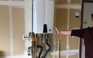 customer is satisfied with new tankless