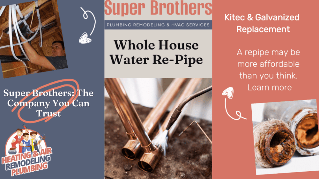 whole house water repipe by local professional