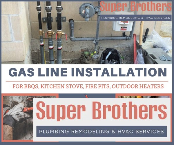 gas line installation by local contractor