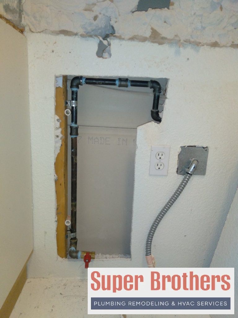 gas line reroute for kitchen stove