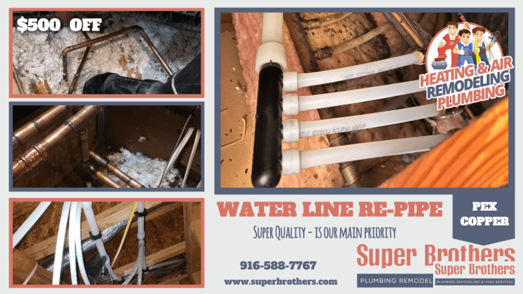 water line repipe local specialist
