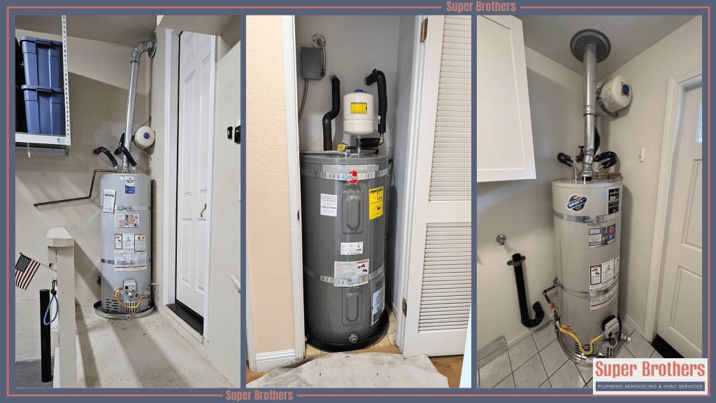 water heater different brands