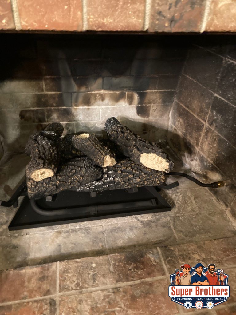 gas line for fireplace insert