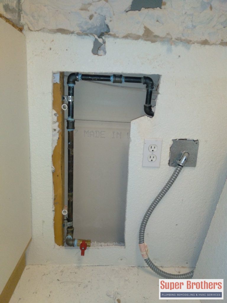 gas line reroute for kitchen gas stove