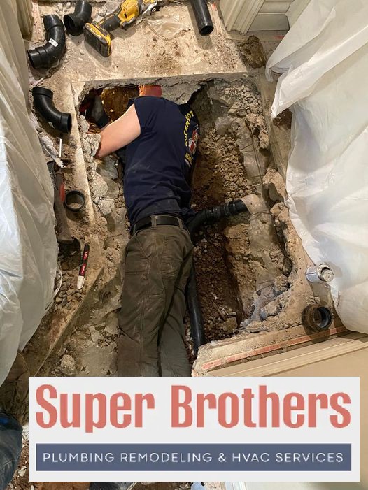 repair sewer slab leak