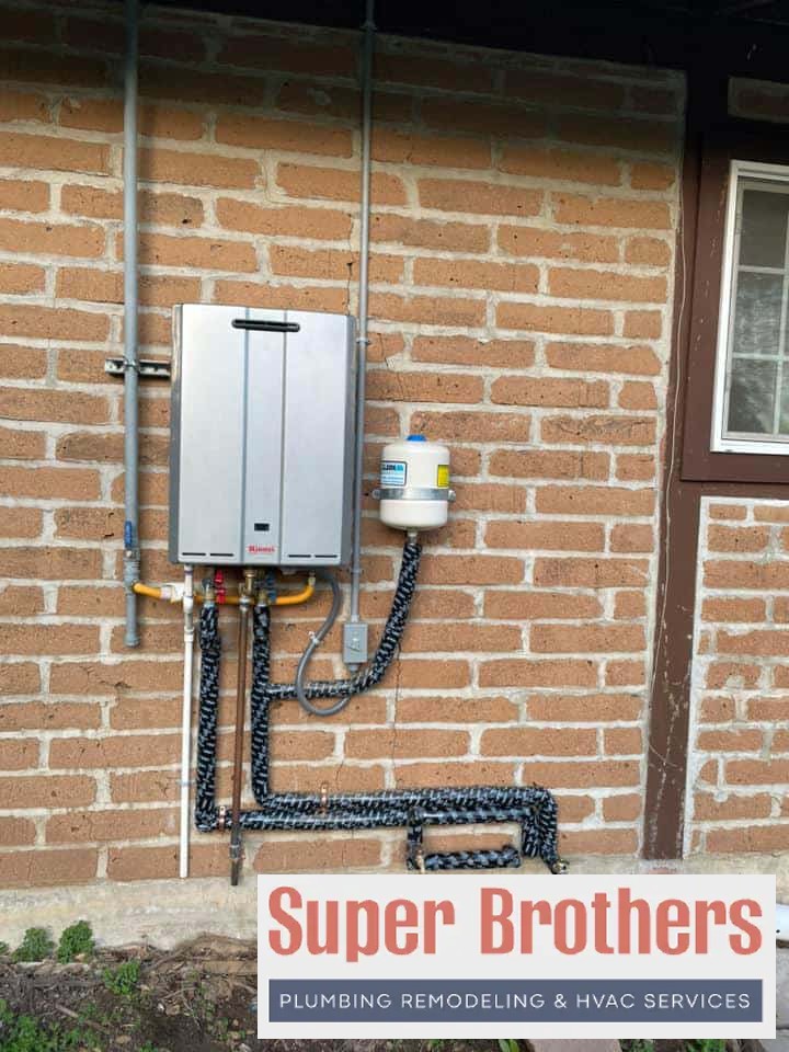 Rinnai outdoor tankless installation