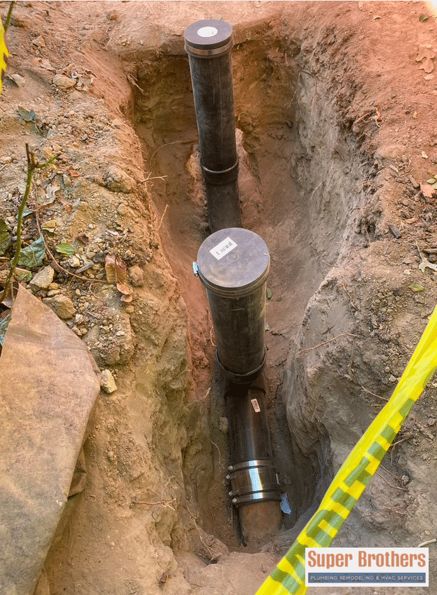 installation of two way clean out