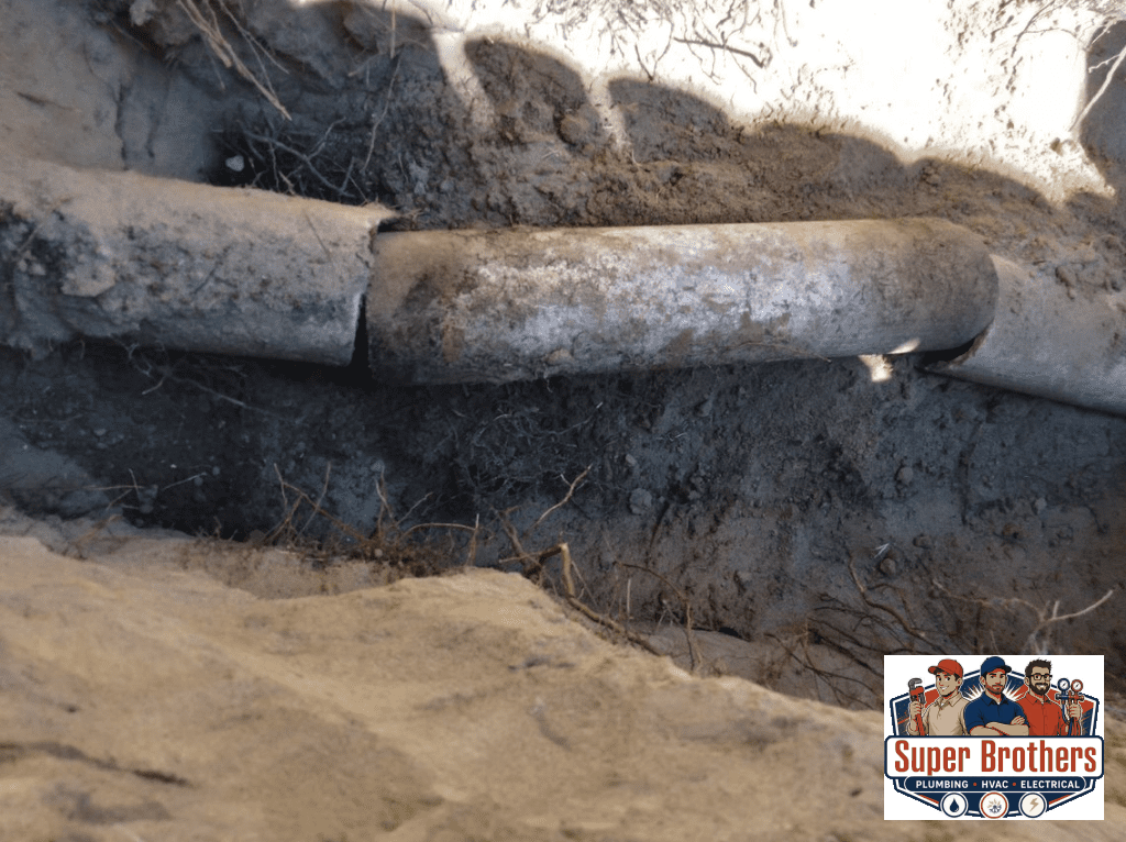 repair Orangeburg sewer pipe