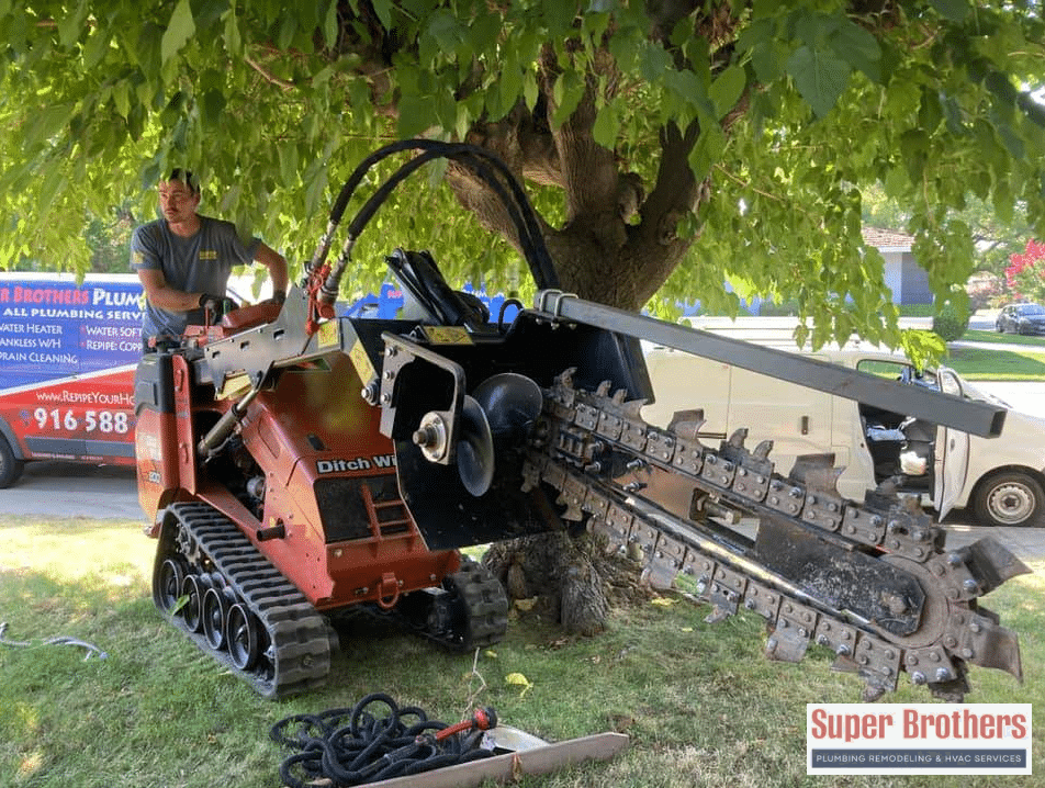 Repair sewer line with local plumber with fully equipped