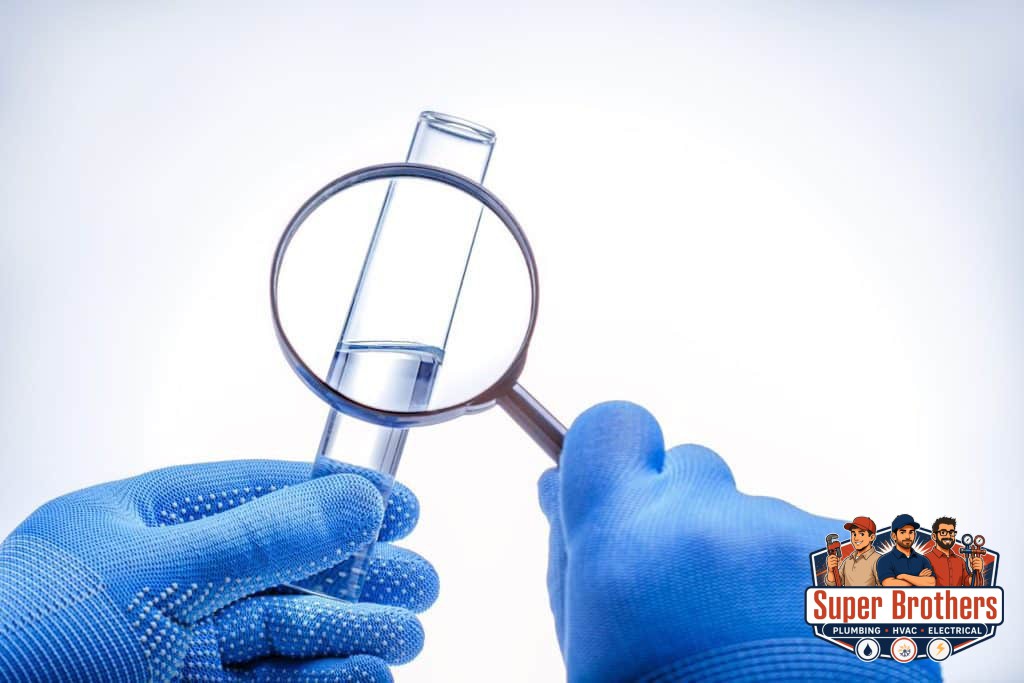 water testing by professional plumber