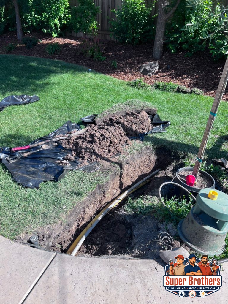 new gas line installation for pool heater