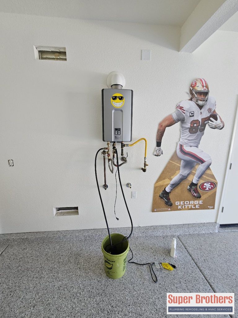 Annually tankless descale