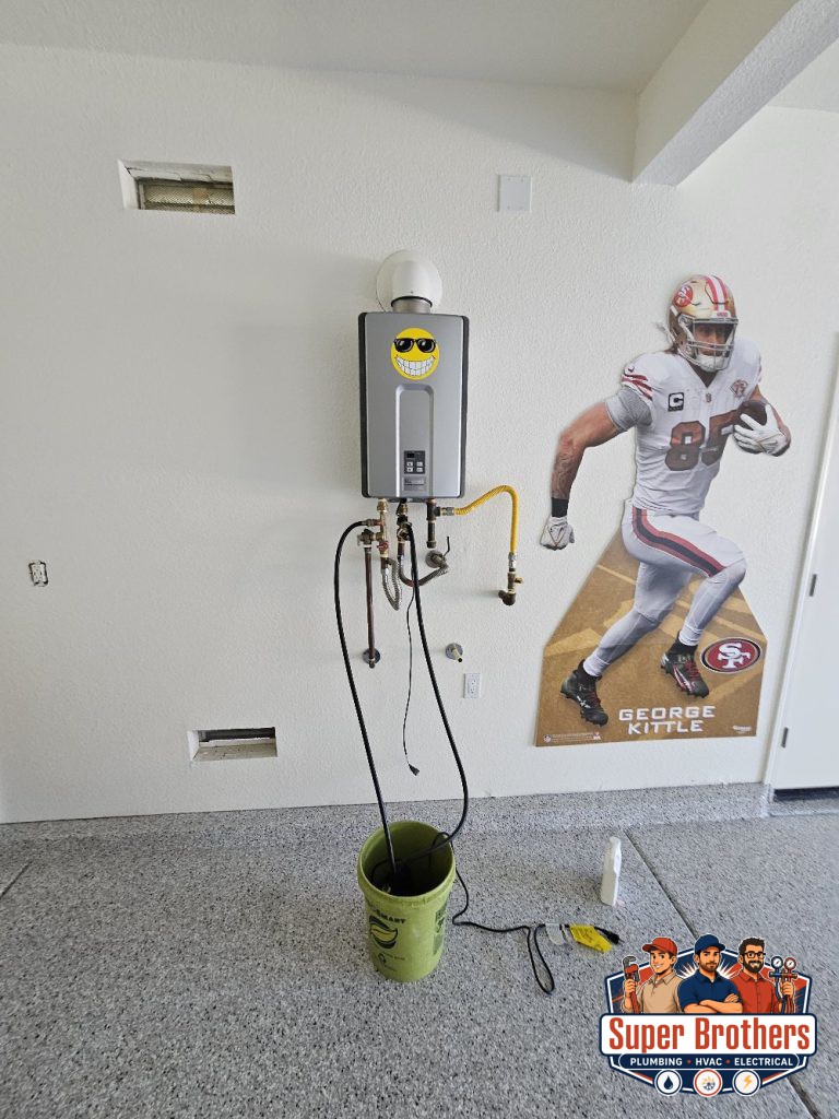 Annually tankless descale