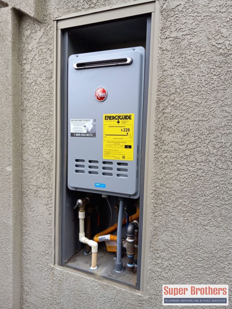 Rheem Tankless Installation