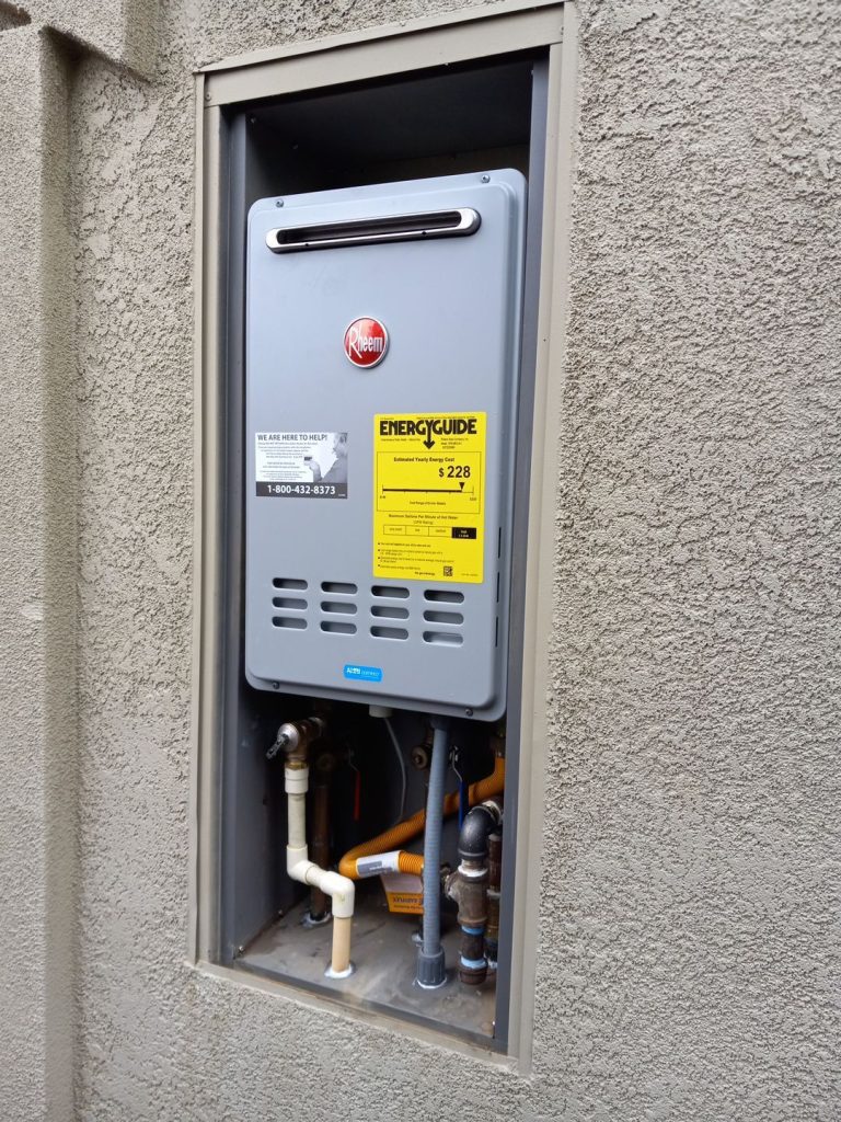 Rheem Tankless Installation