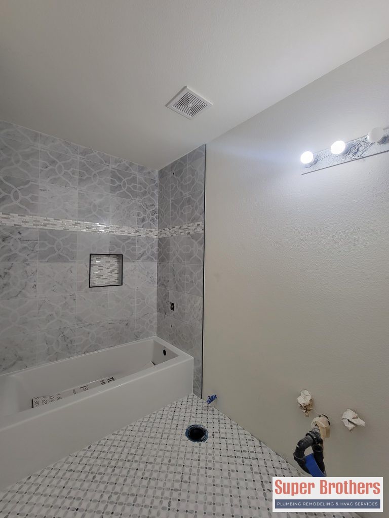bathtub replacement with tiles around
