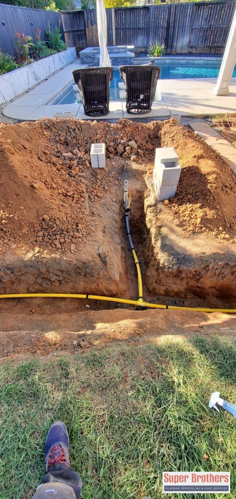 gas yellow pipe for pool heater