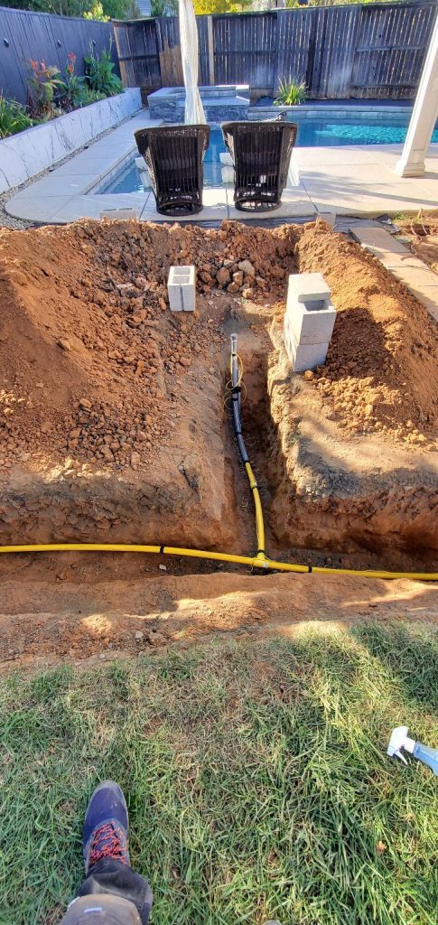 gas yellow pipe for pool heater