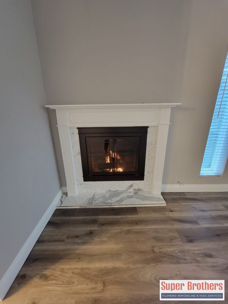 gas line installation for fireplace insert