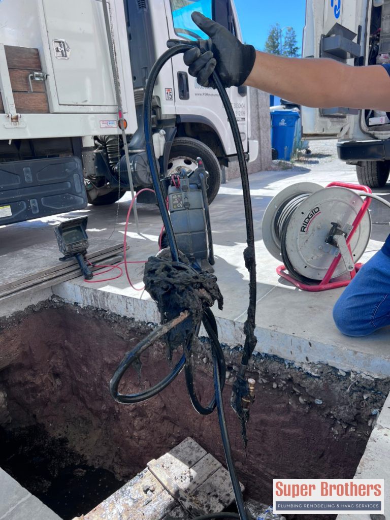 unclog drain with hydro jet