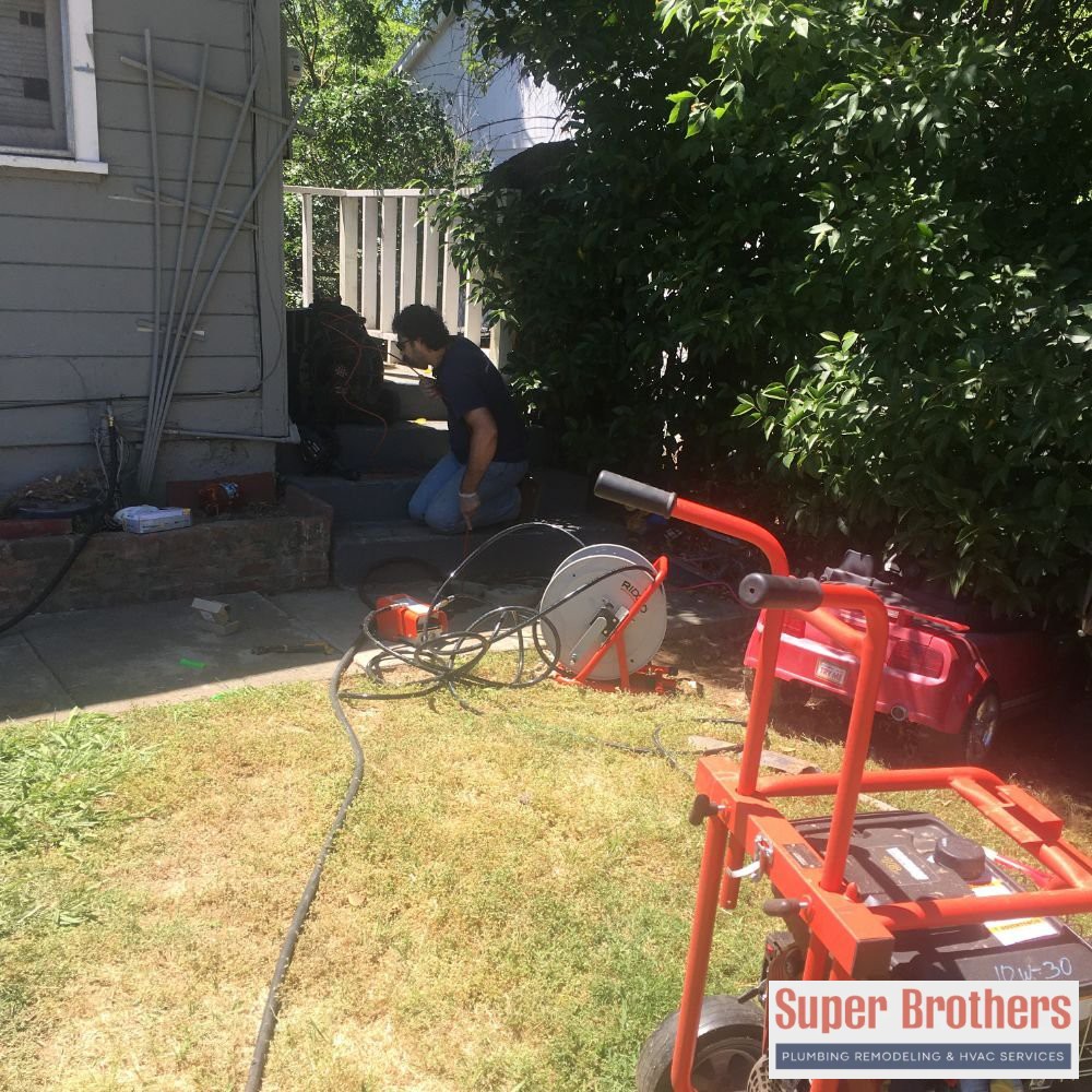 sewer camera inspection and hydro jet