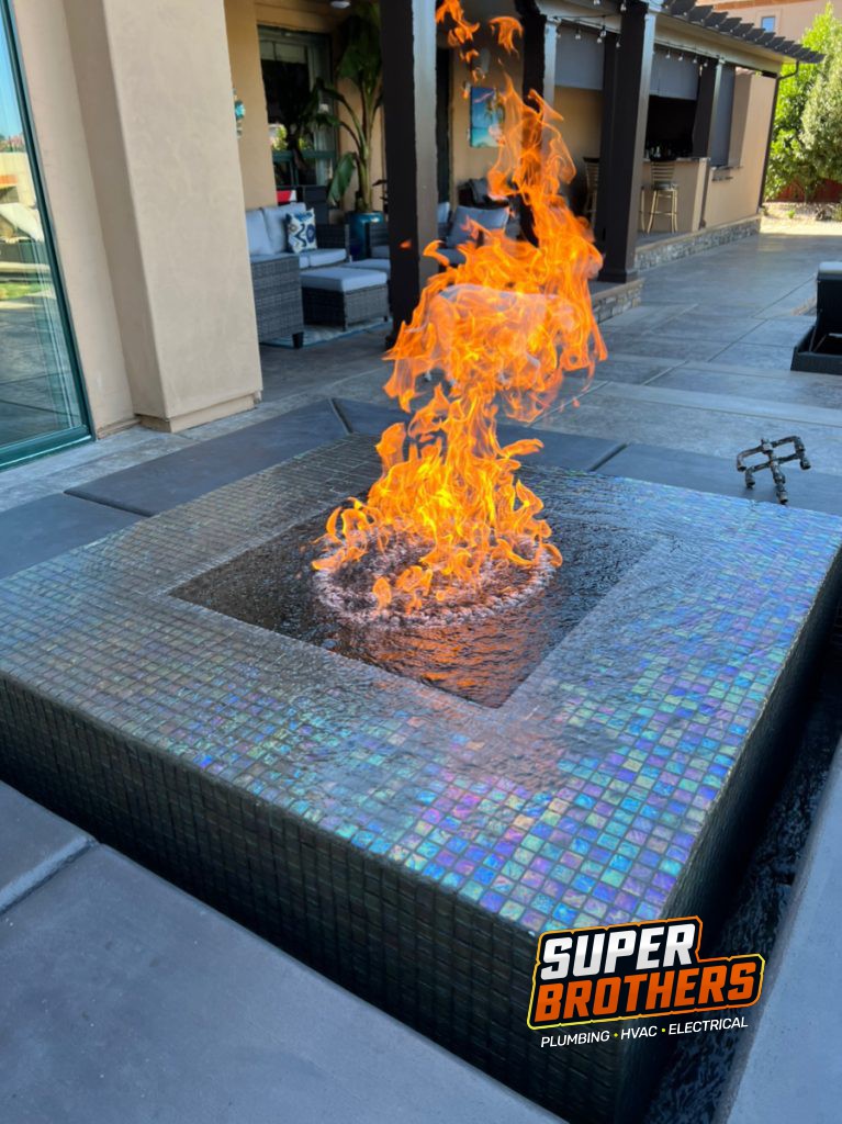 gas line installation for fire pit