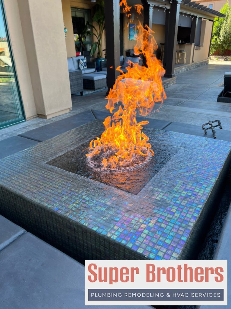 gas line installation for fire pit