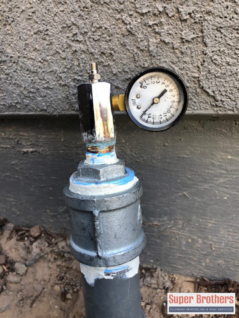 gas pressure test for gas leak