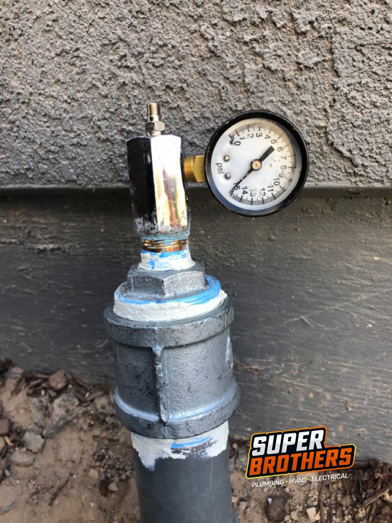 gas pressure test for gas leak